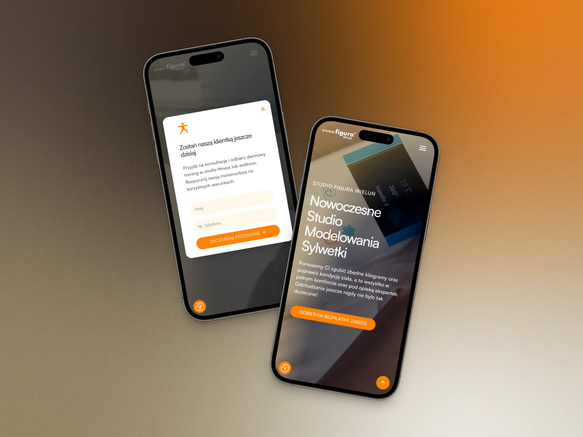 a two phones with a screen on